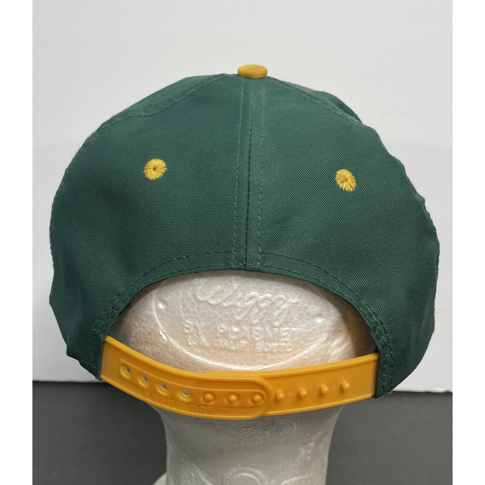 Vintage Oakland Athletics A's Snapback Hat Clark Sportswear Green Baseball Cap - Picture 3 of 7